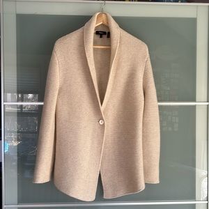 Theory Knit one button sweater blazer
